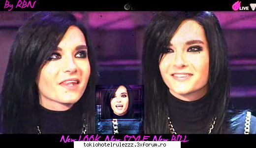 sunt sooper :nebun:  :nebun:  :nebun: 
noul look al lui bill kaulitz poze cu ~~tokio hotel~~