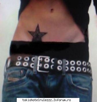 Tatuajele - ce super ii sta lu Bill cu stelutza aia pe abdomen - ~~Bill Kaulitz~~