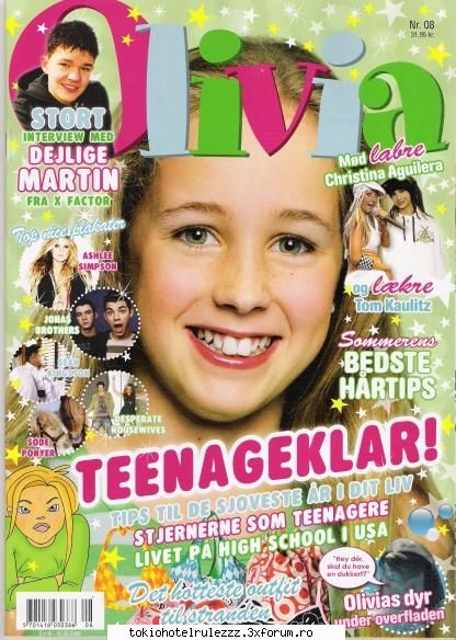 Tom Kaulitz In olivia - Tom Kaulitz in Olivia. Issue No. 8 2008. . "I - ~~Tom Kaulitz~~